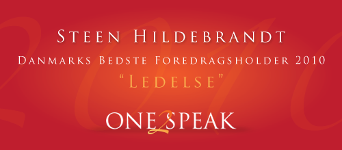 Danmarks Bedste Foredragsholder 2010 "Ledelse"
